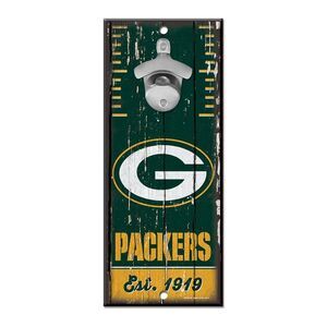 Green Bay Packers 5" x 11" Bottle Opener Wall Sign